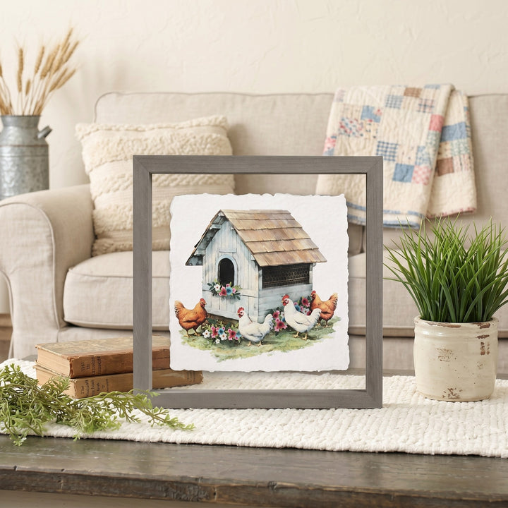 Floral Chicken Coop