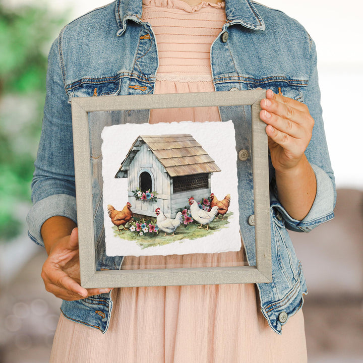 Floral Chicken Coop