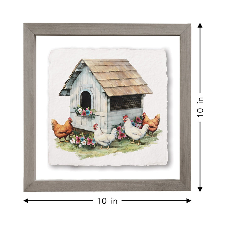 Floral Chicken Coop