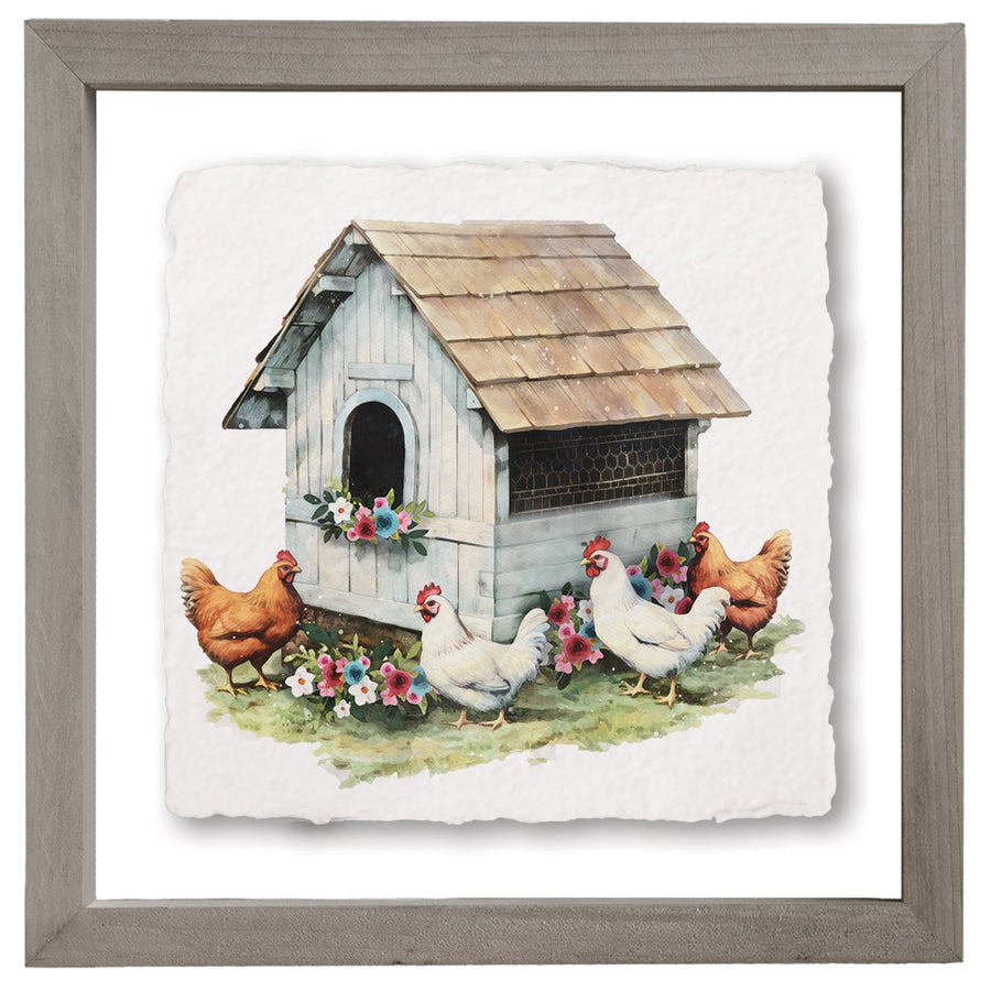 Floral Chicken Coop