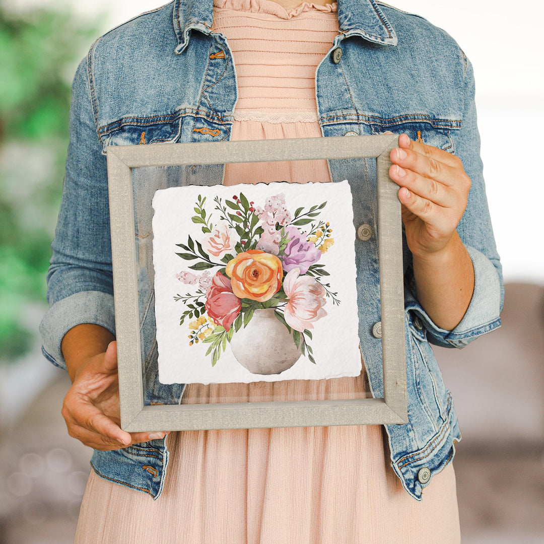 Colorful Floral Pot