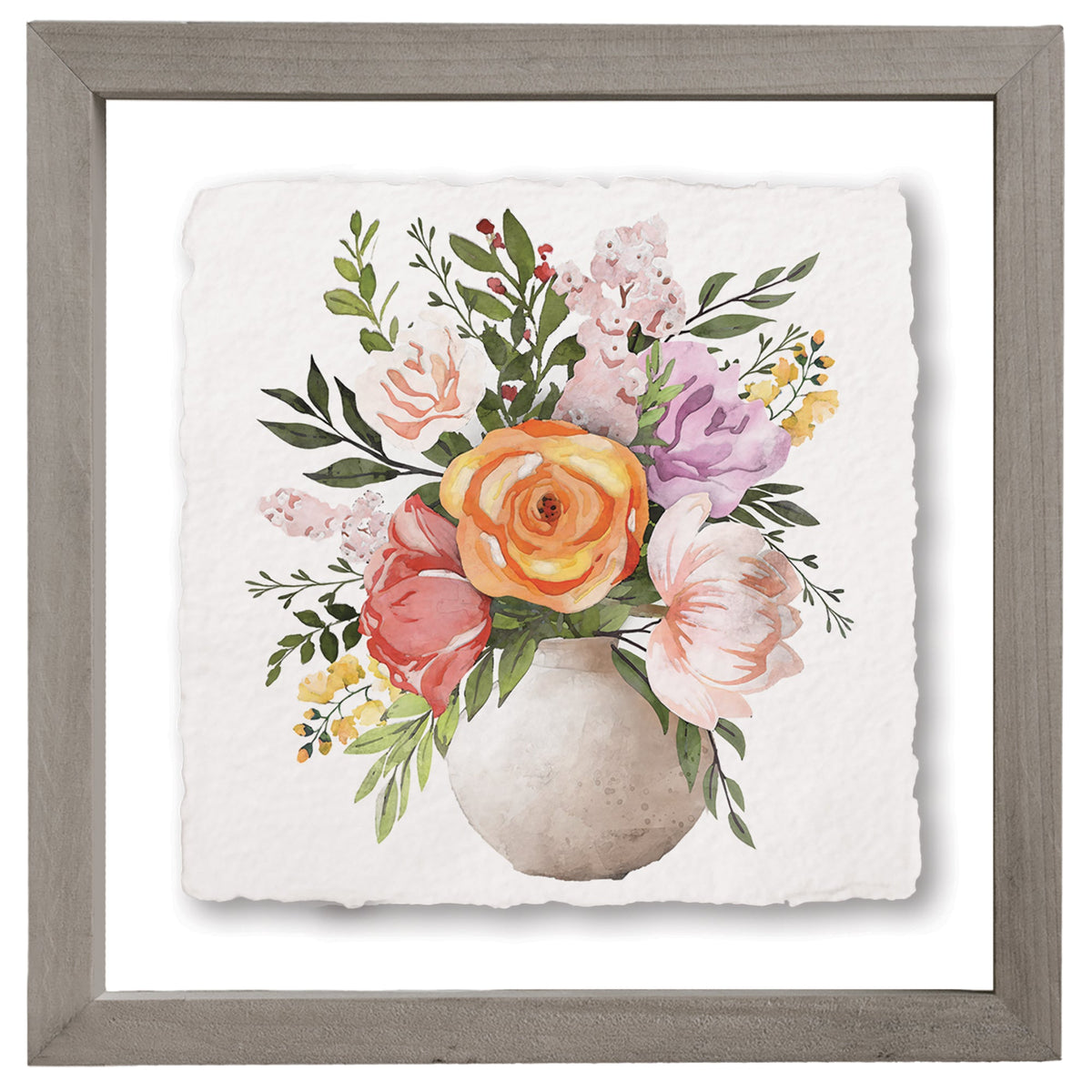 Colorful Floral Pot