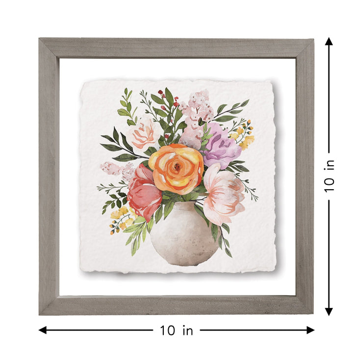 Colorful Floral Pot