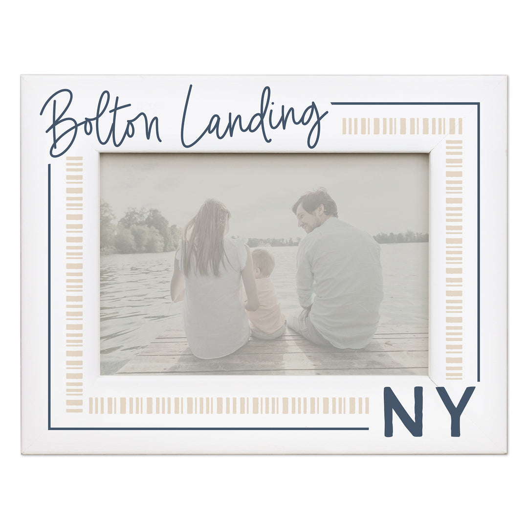 Navy Tan Border Location LOC