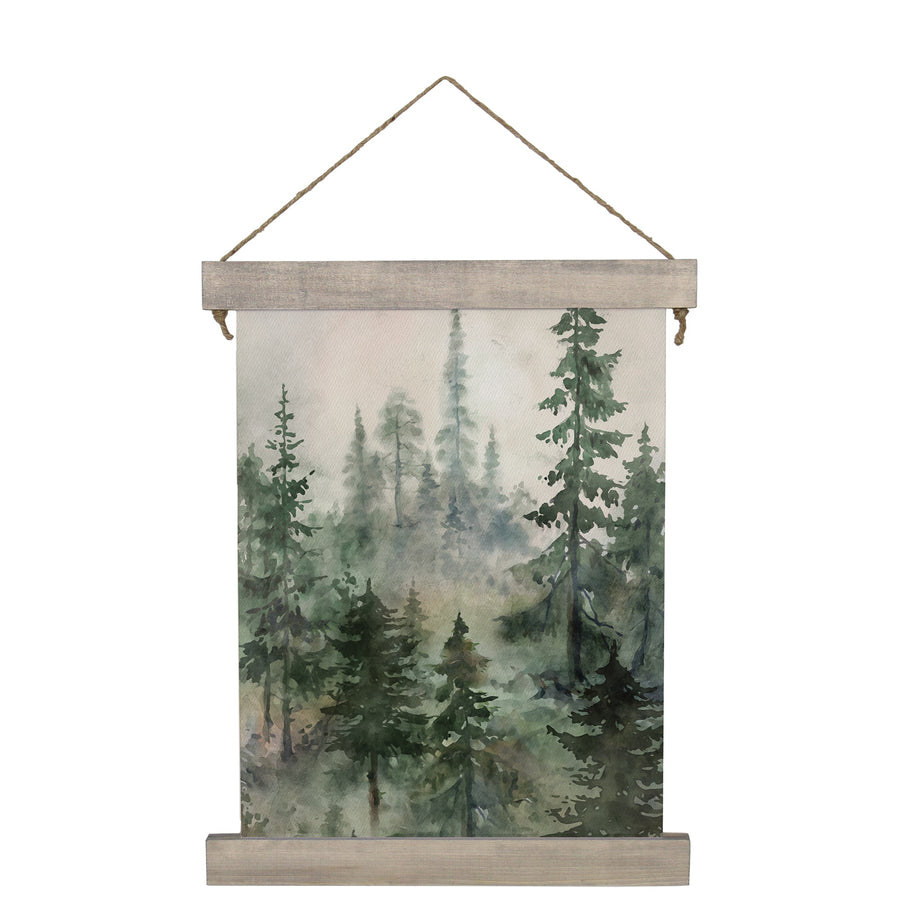 Misty Watercolor Trees
