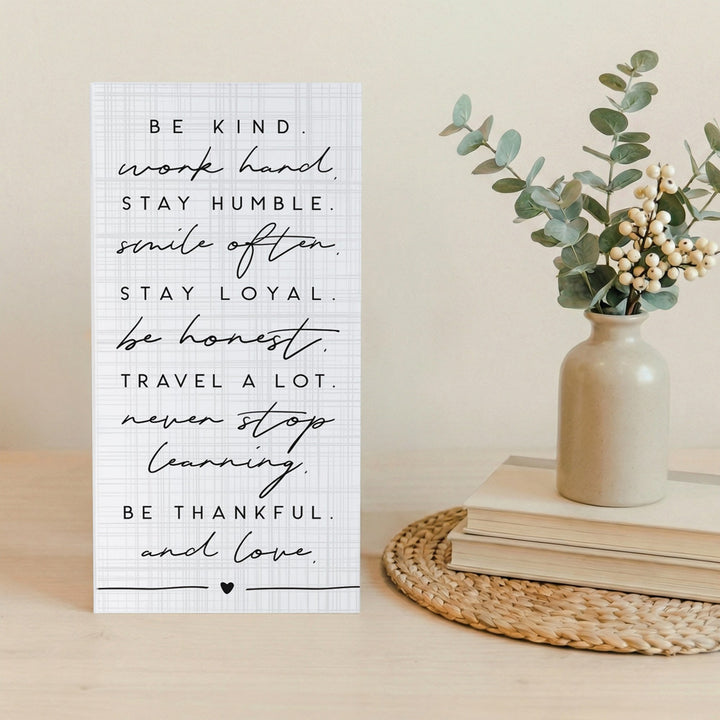 Be Kind Work Hard