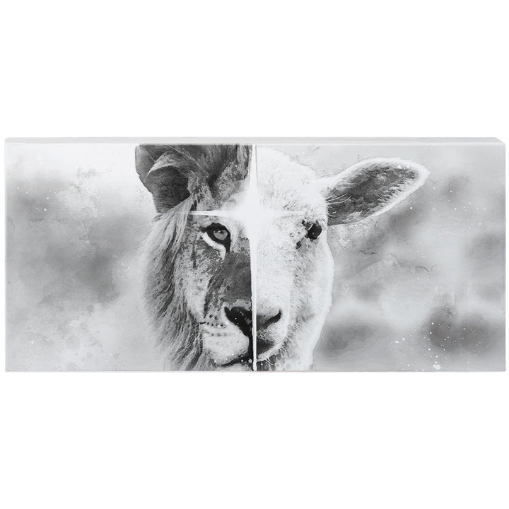 B&W Lion And Lamb