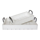 Rustic Tray - White Wood Tray Set