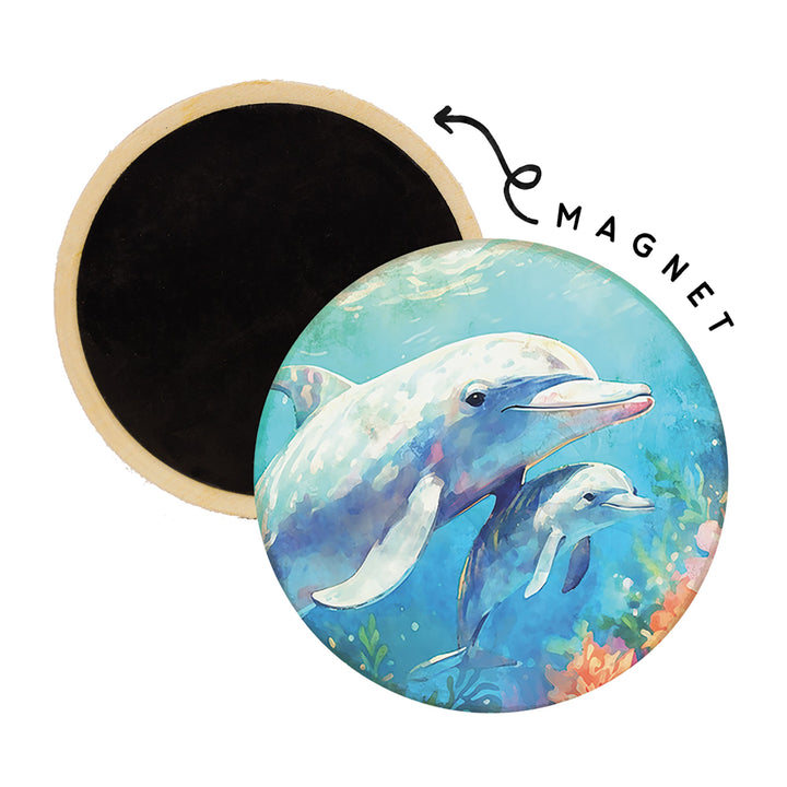 Dolphins Coral Scene