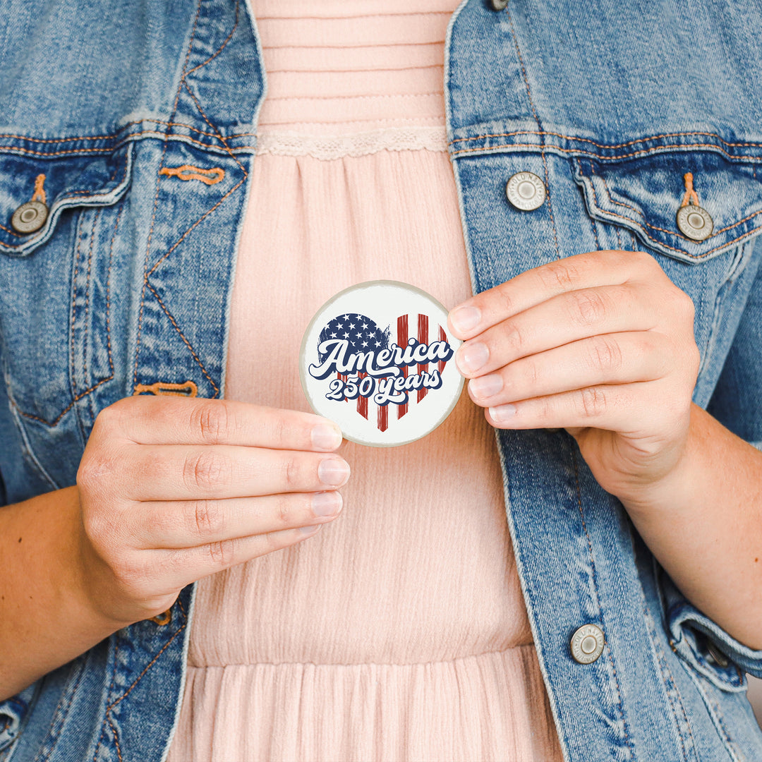 America 250 Years Heart