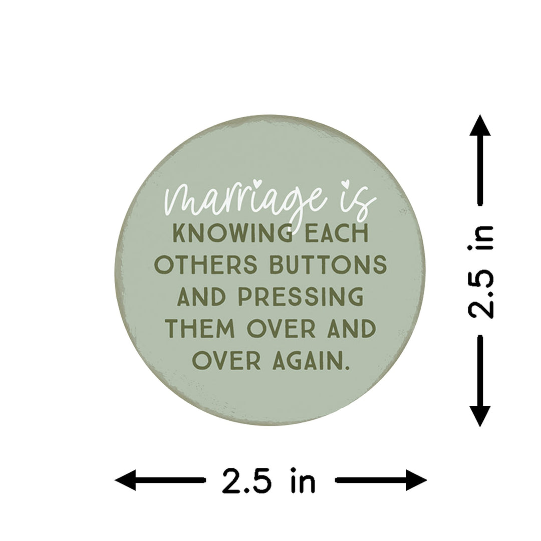 Marriage Buttons Green