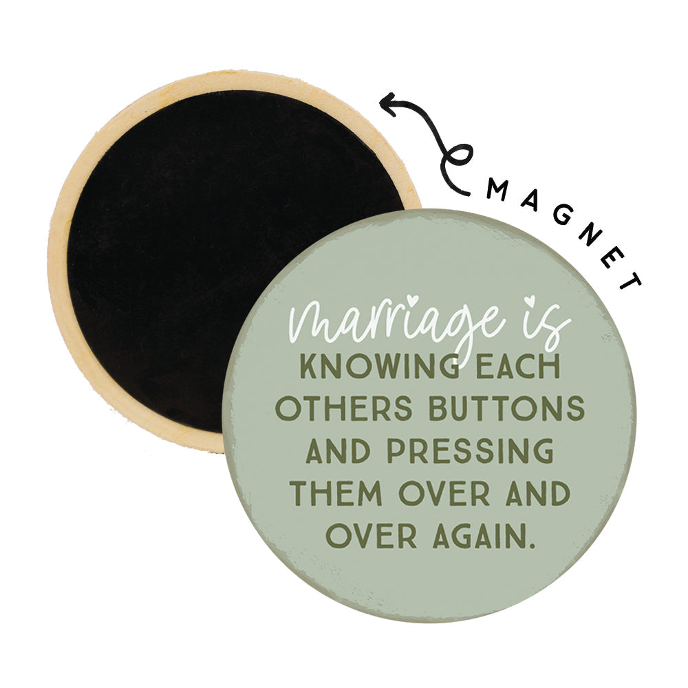 Marriage Buttons Green