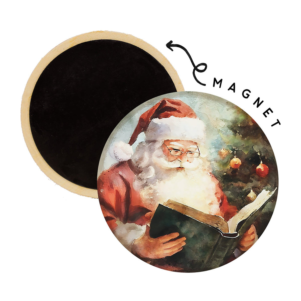 Santa Reading Book
