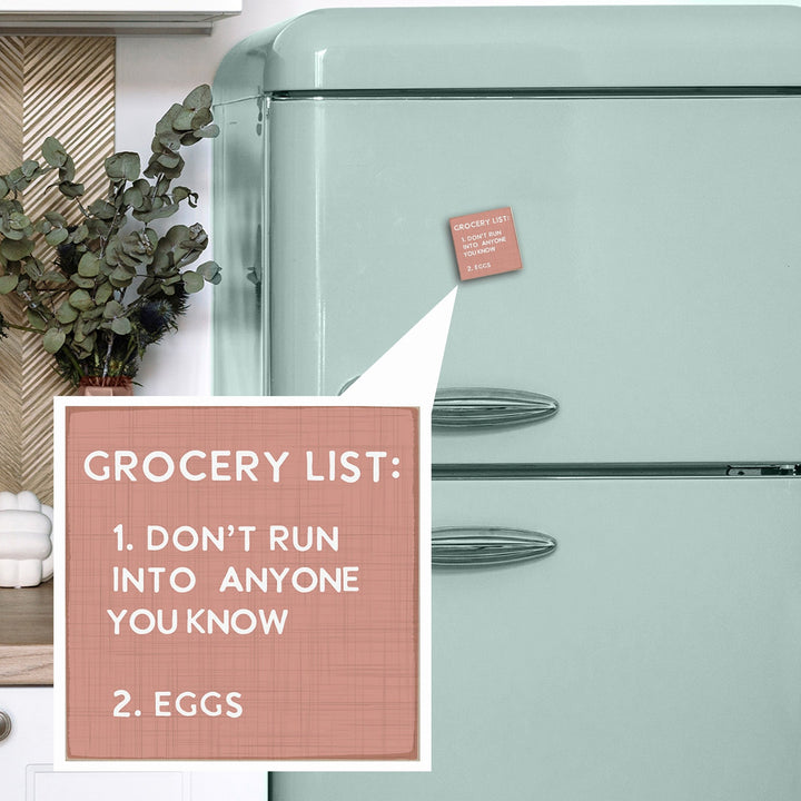 Grocery List Pink