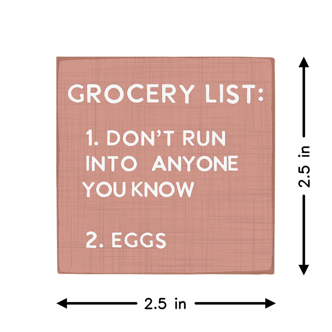 Grocery List Pink