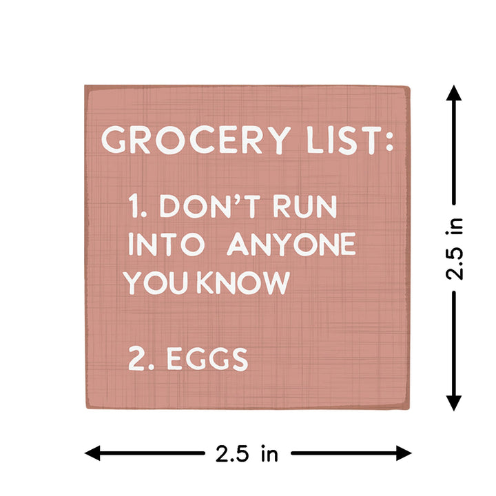 Grocery List Pink