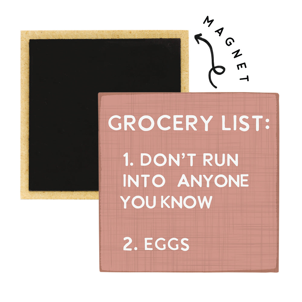 Grocery List Pink