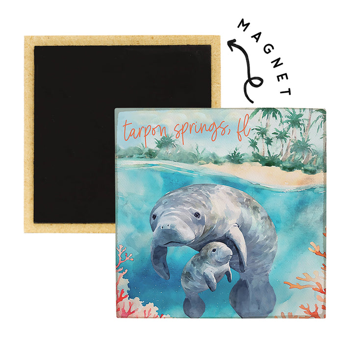 Manatees Beach Scene LOC