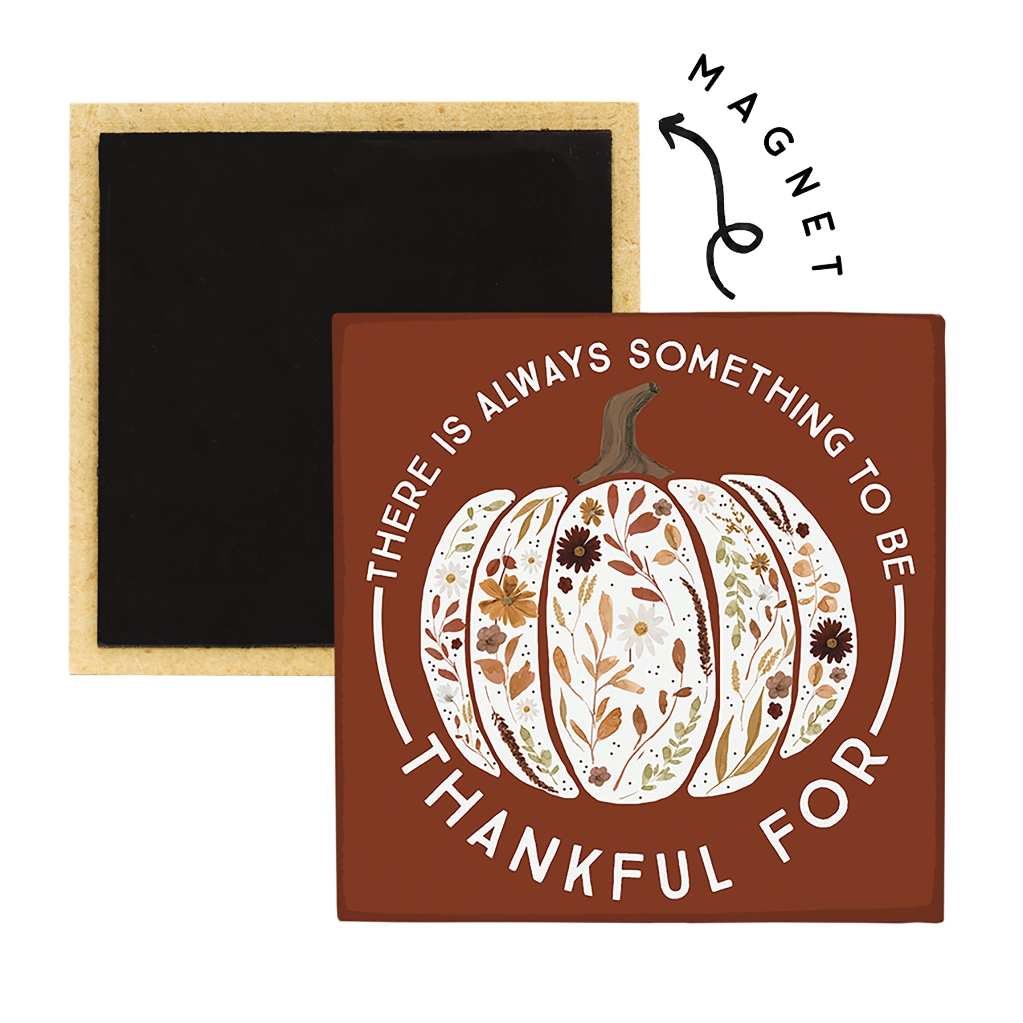 Thankful Floral Pumpkin