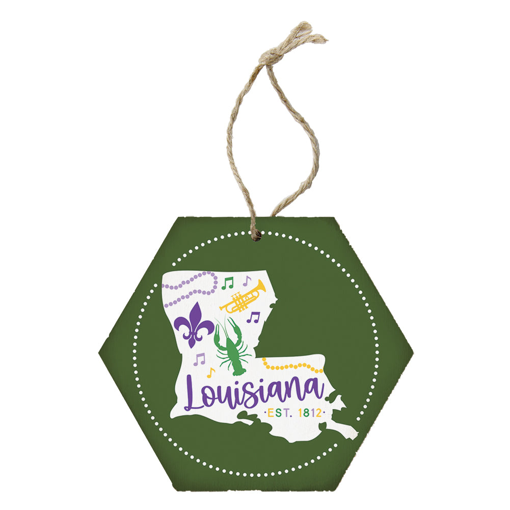 Louisiana Icons Green