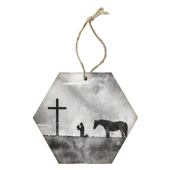 B&W Christian Cowboy 