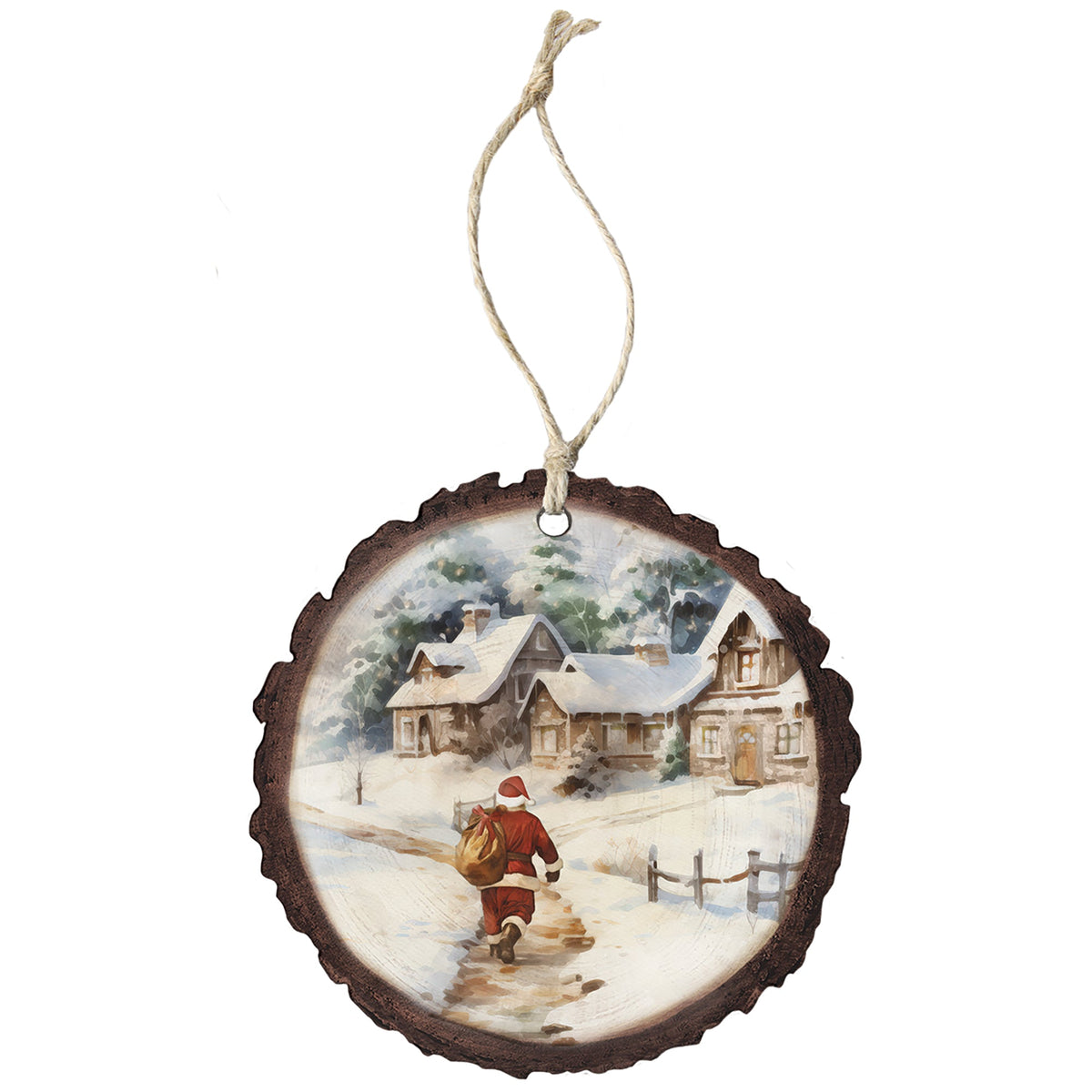 Santa Walking Home