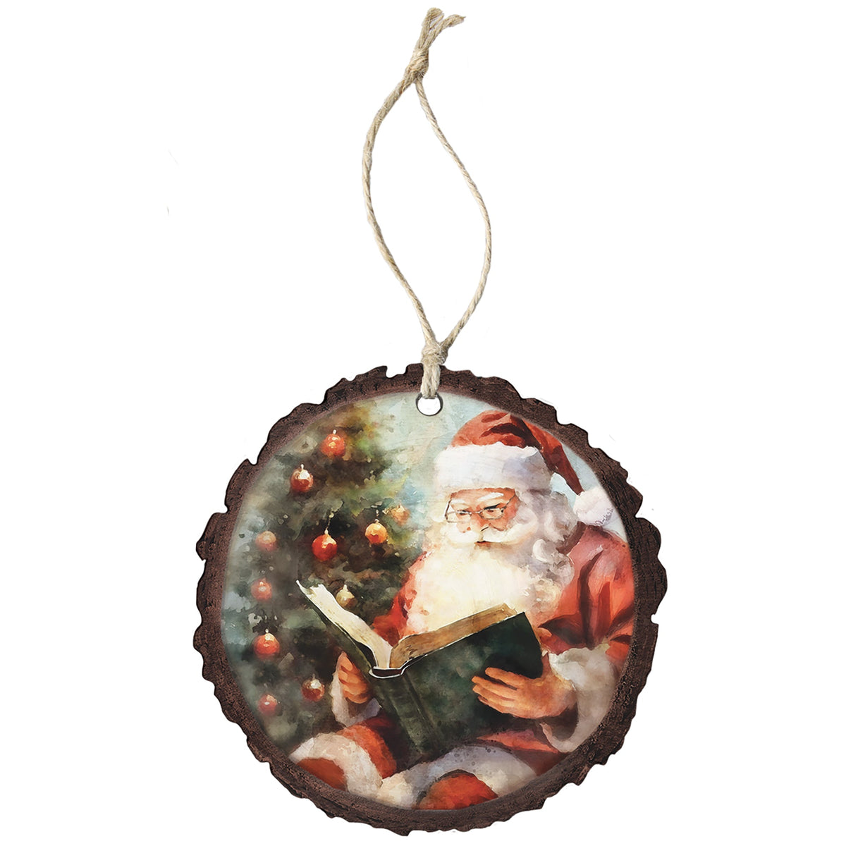 Santa Reading Book