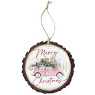 Pink Christmas Car