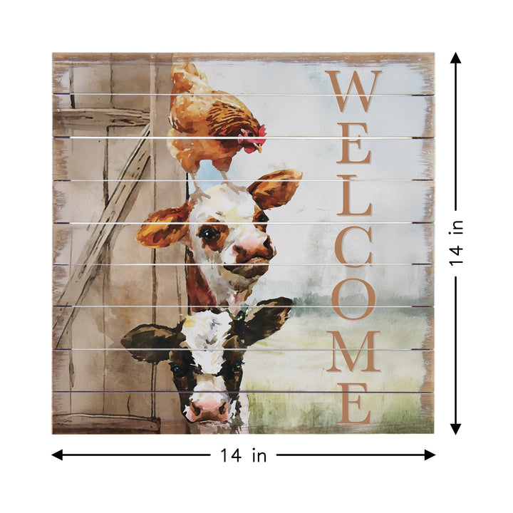 Cows Chicken Barn Door