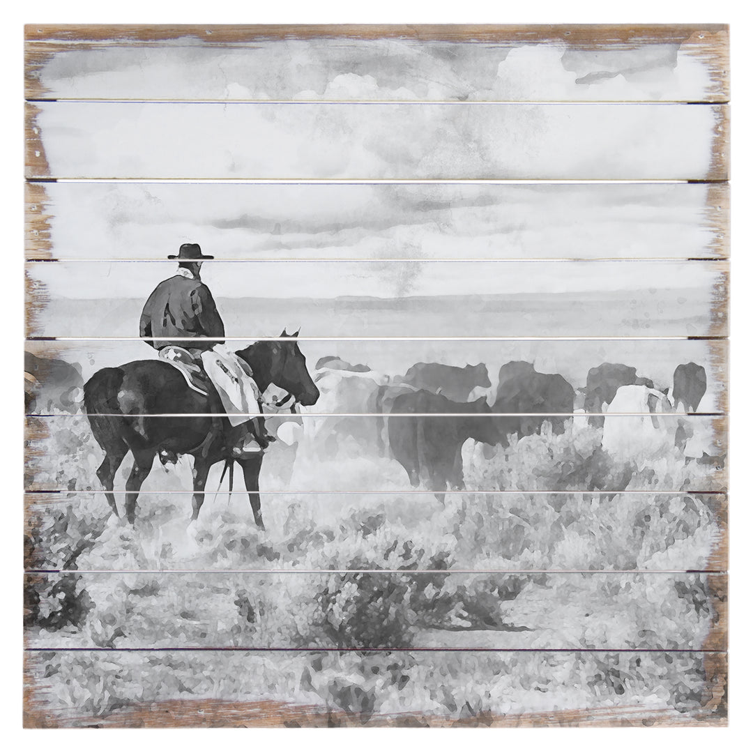 B&W Moving Cattle