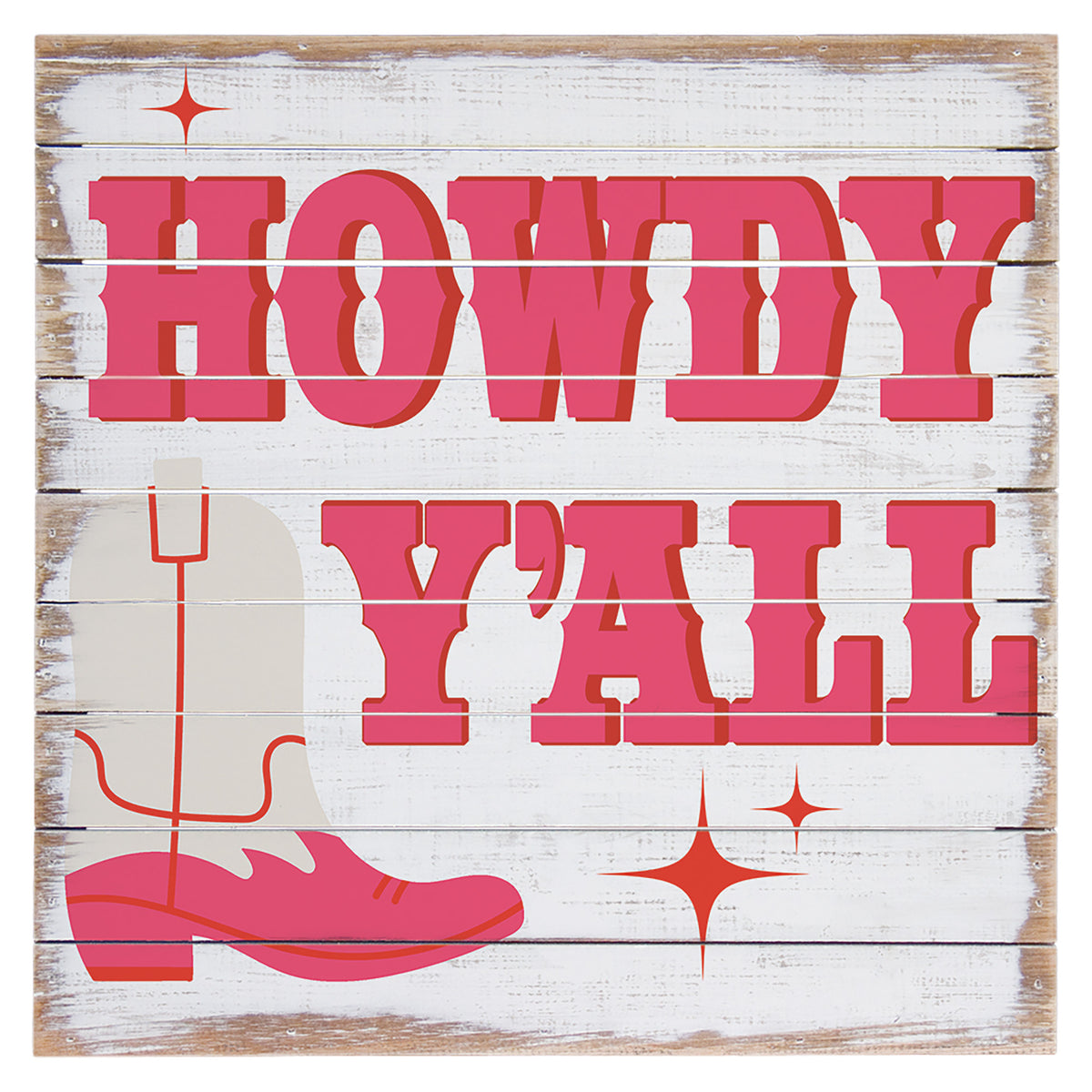 Howdy Y'all Pink Boot