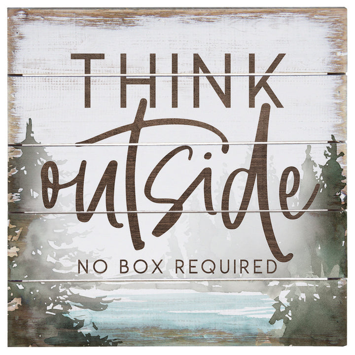 Think Outside No Box 8"