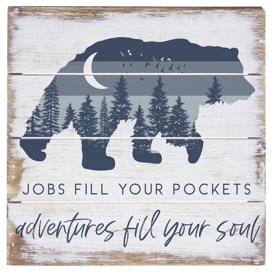 Jobs Fill Pockets Bear 6"