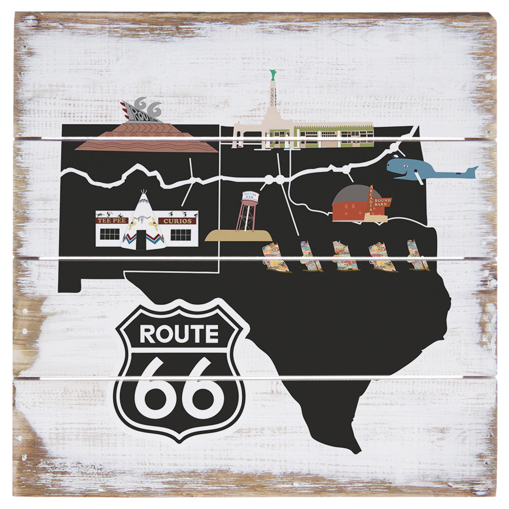 Route 66 Map Icons 6"