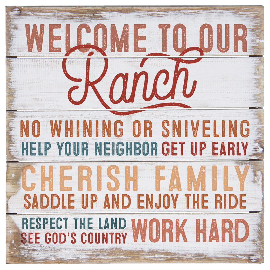 Welcome Ranch 8"