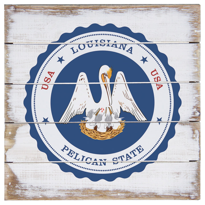 Louisiana State Seal 8"