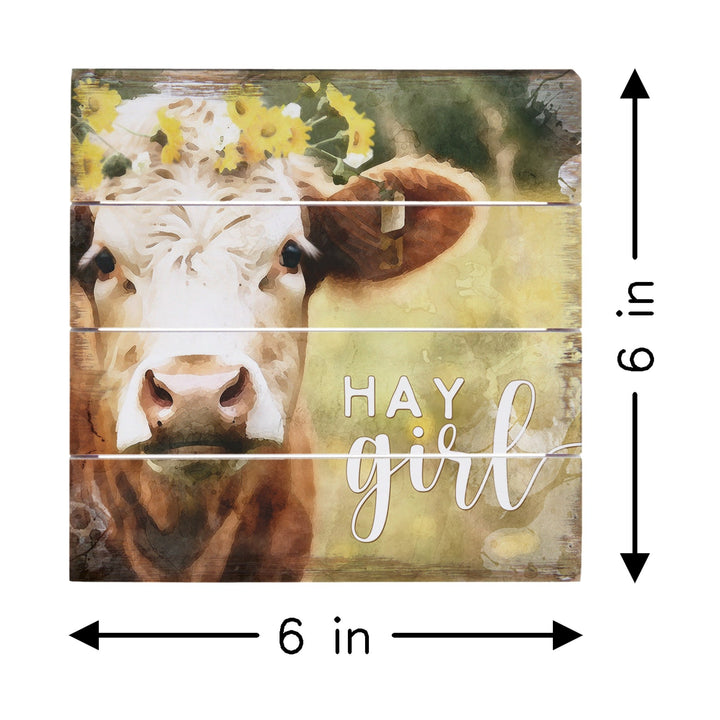 Hay Girl Watercolor