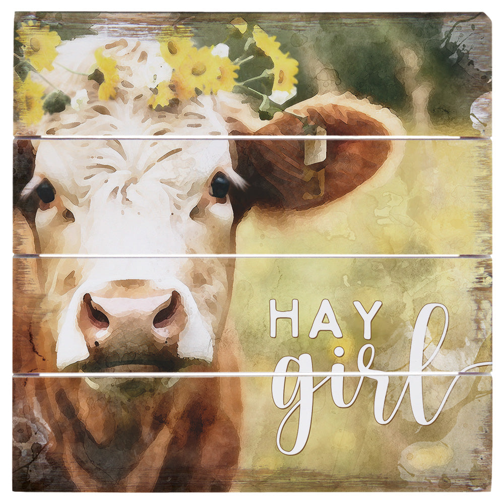 Hay Girl Watercolor 6"