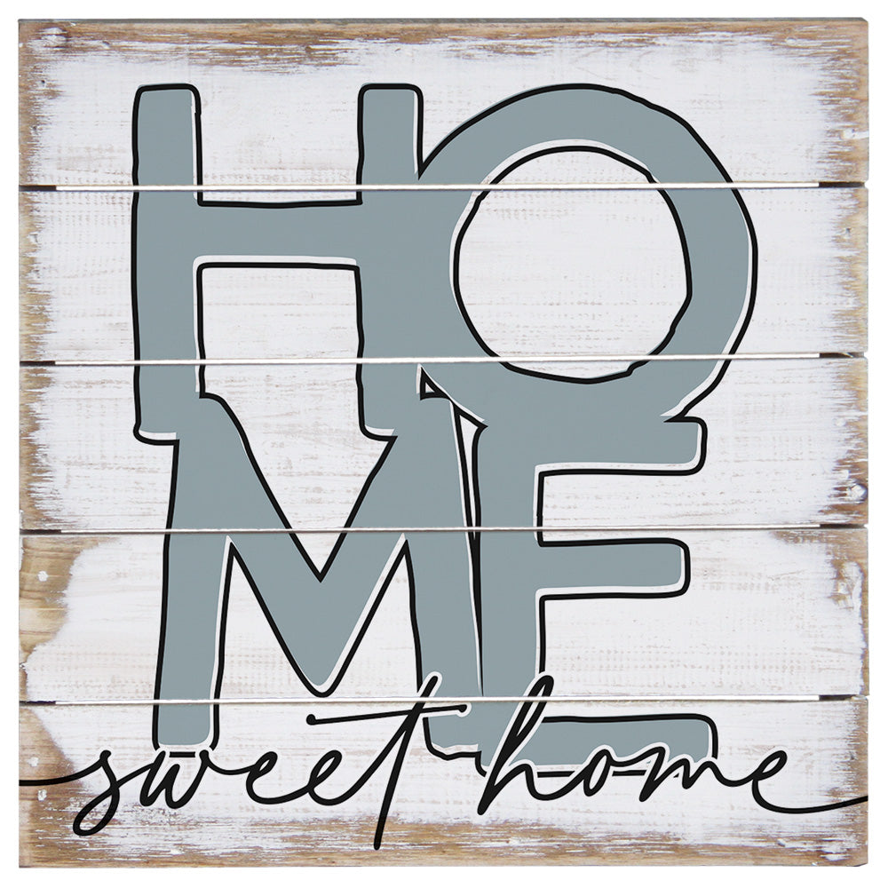 Blue Home Sweet Home 8"