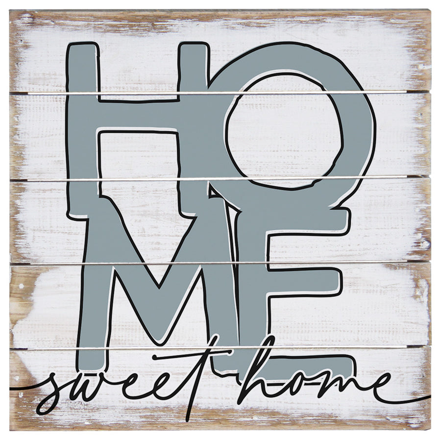 Blue Home Sweet Home 8"