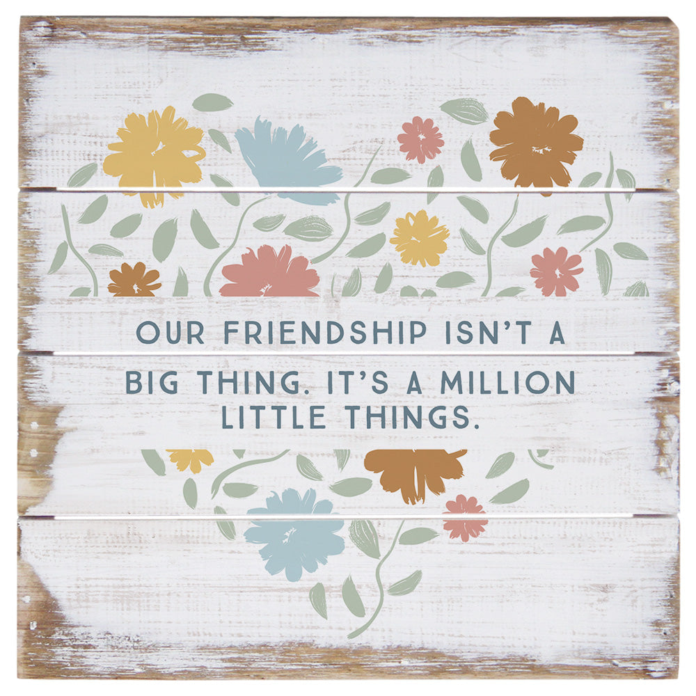 Friendship Floral Heart 6"