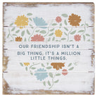 Friendship Floral Heart 6"