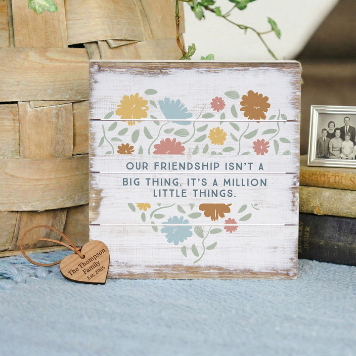 Friendship Floral Heart