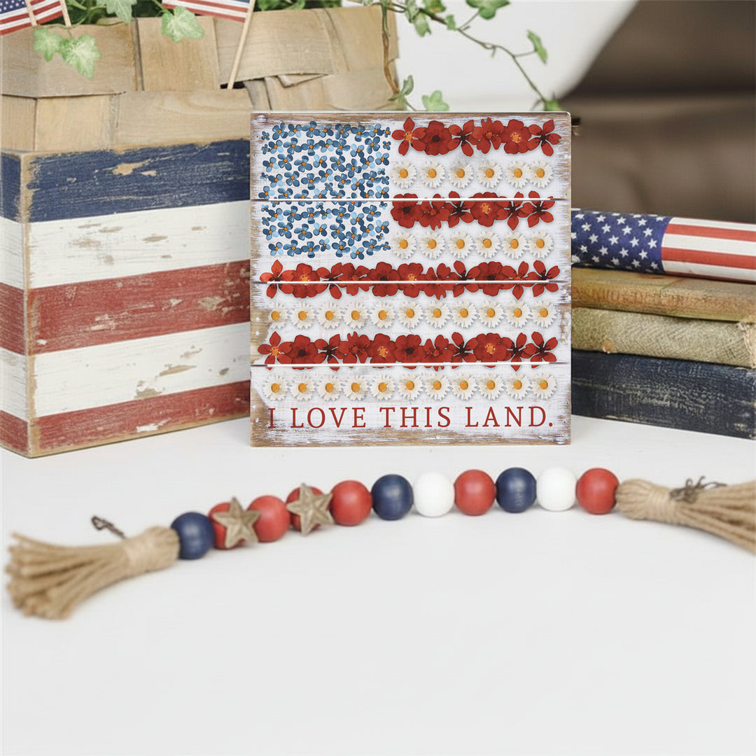 Floral Flag Love Land