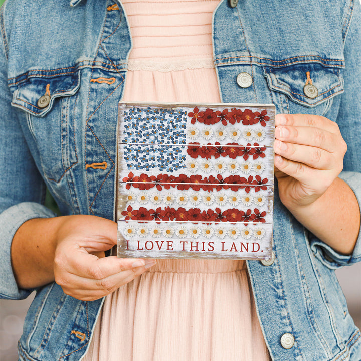 Floral Flag Love Land