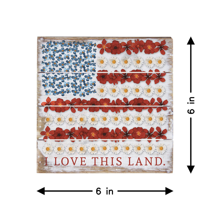 Floral Flag Love Land