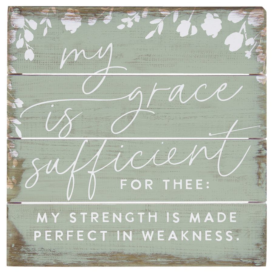 Grace Sufficient Green 6"