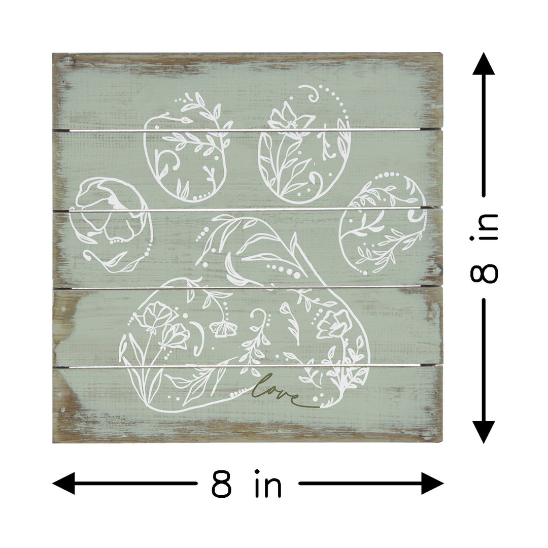 Floral Paw Green