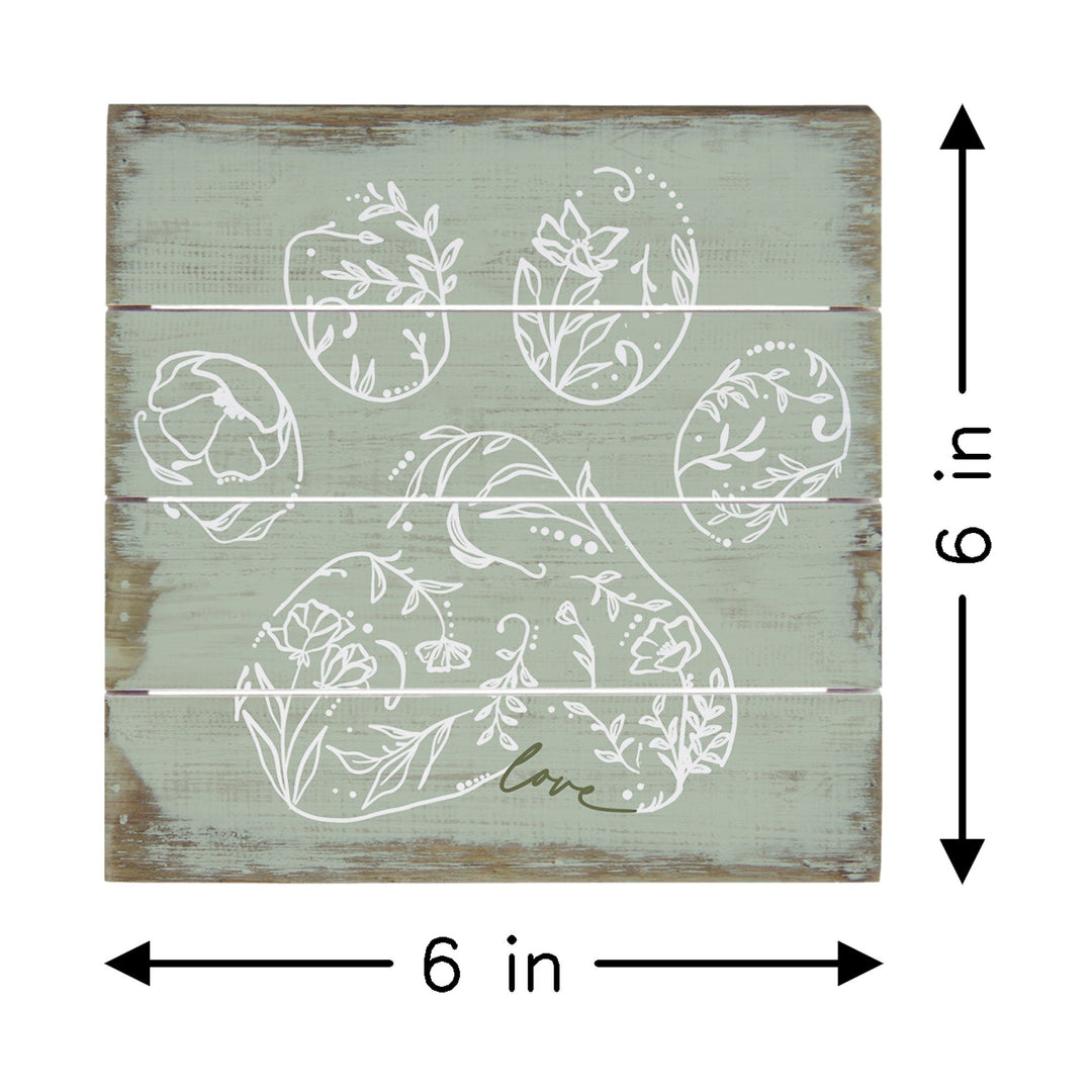 Floral Paw Green