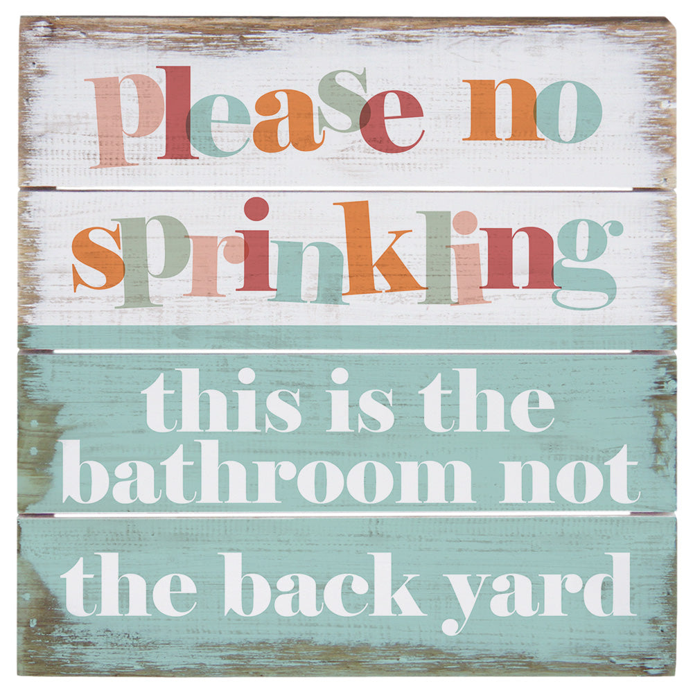 No Sprinkling 6"